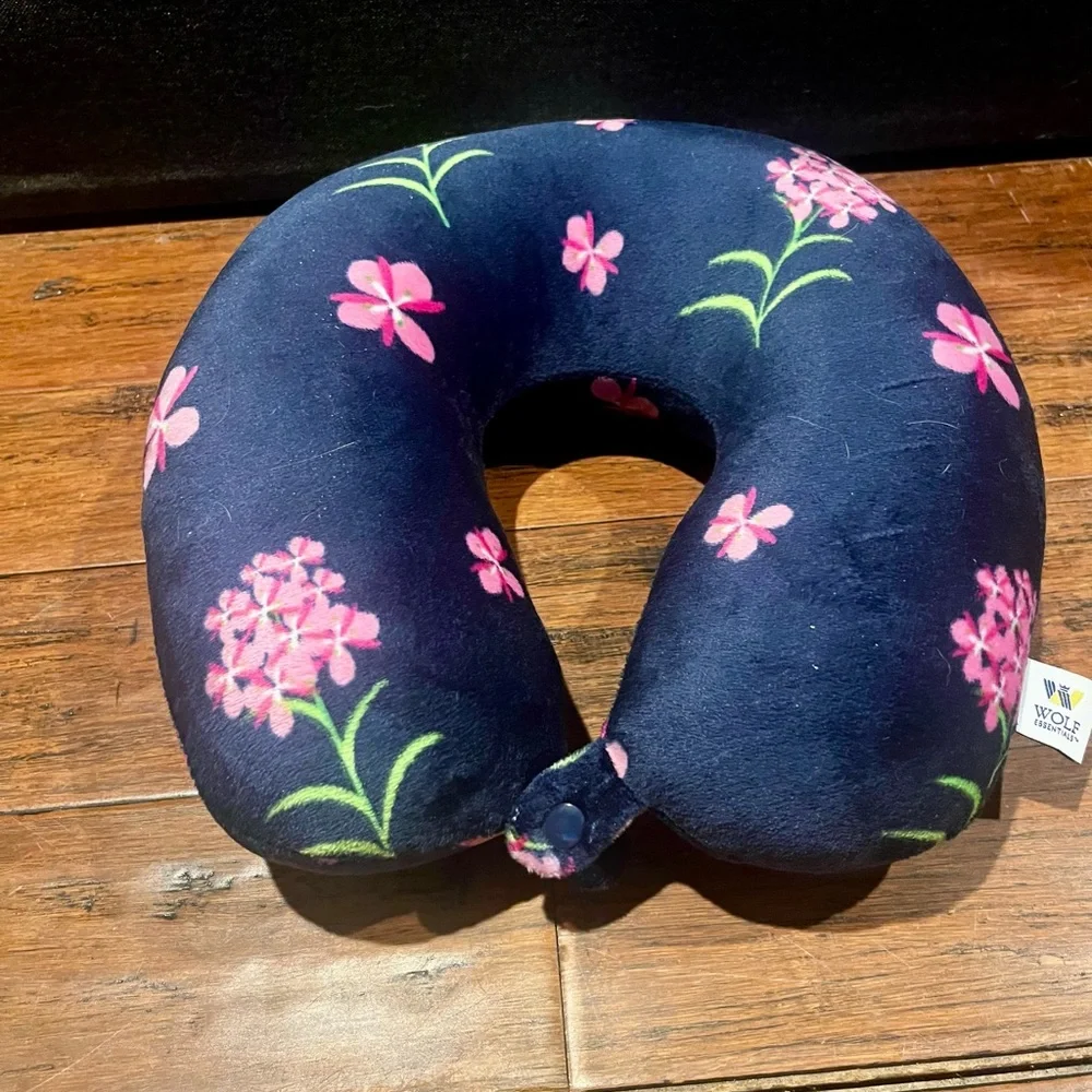 Floral Travel Neck Pillow - Picture 2 of 5